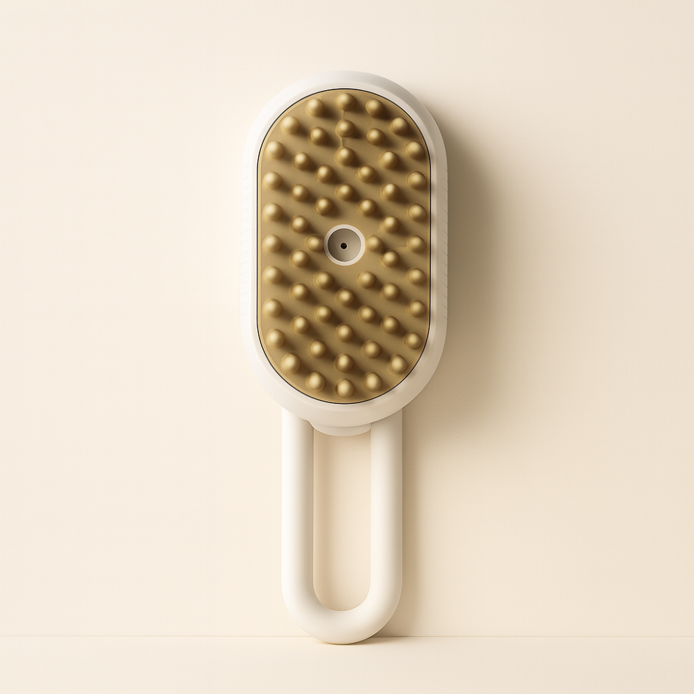 Brosse Vapeur Électrique 3 en 1 pour Chiens et Chats – Peigne de Massage Rechargeable USB
