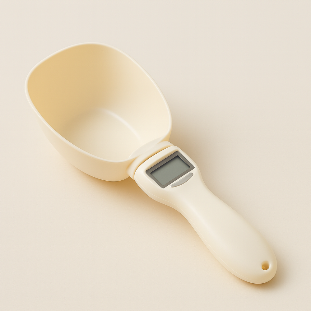 Cuillère de Mesure Électronique pour Animaux – Balance Numérique avec Affichage LED pour Chiens et Chats